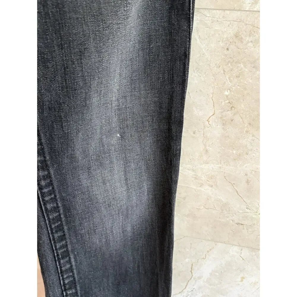 True Religion Men’s Jeans Straight — 28 Black Faded, Made In USA, World Tour